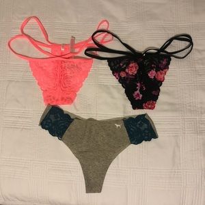 S+M VS Pink thong underwear